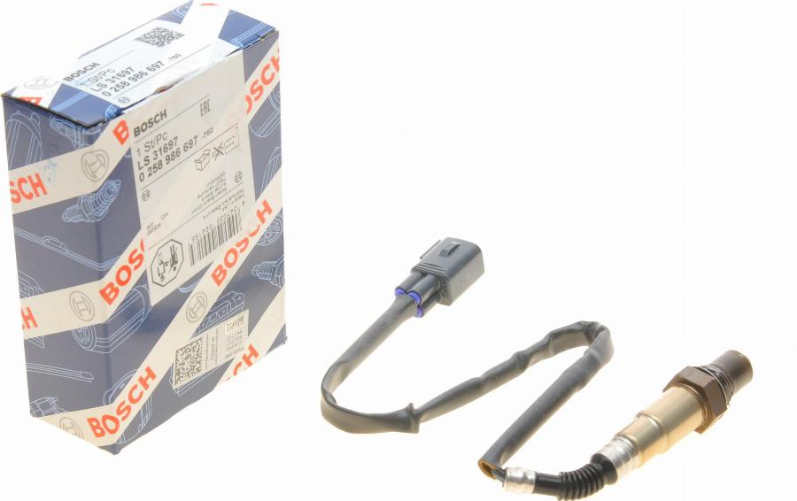 BOSCH 0 258 986 697 - Lambdasonde alexcarstop-ersatzteile.com