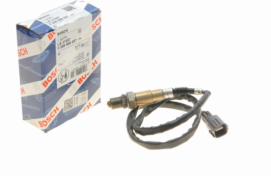 BOSCH 0 258 986 687 - Lambdasonde alexcarstop-ersatzteile.com