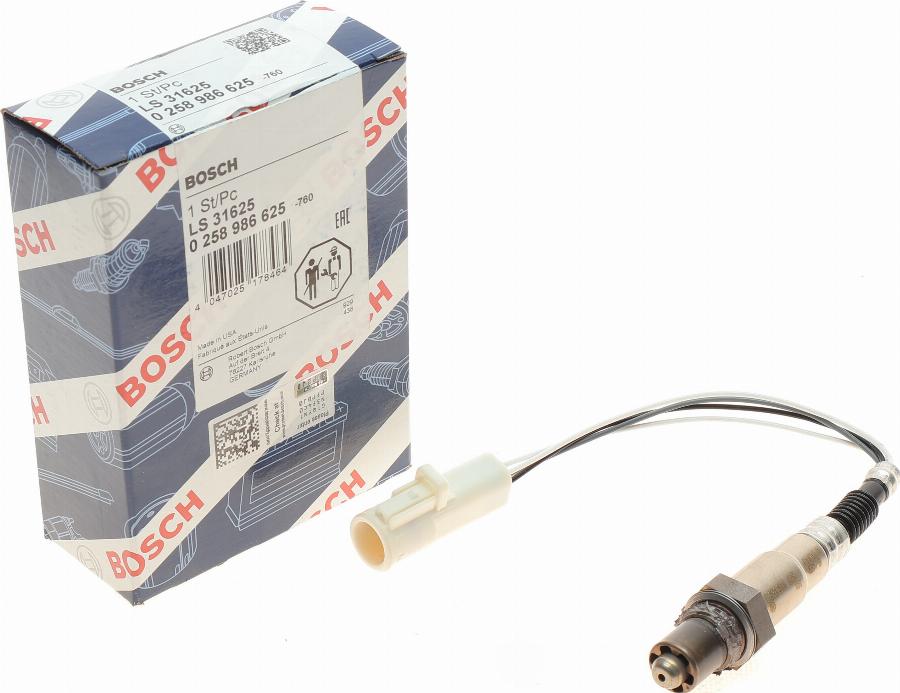 BOSCH 0 258 986 625 - Lambdasonde alexcarstop-ersatzteile.com