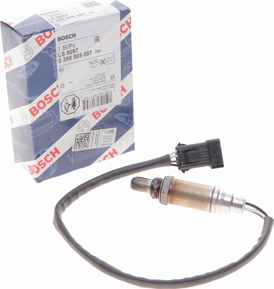 BOSCH 0 258 005 097 - Lambdasonde alexcarstop-ersatzteile.com