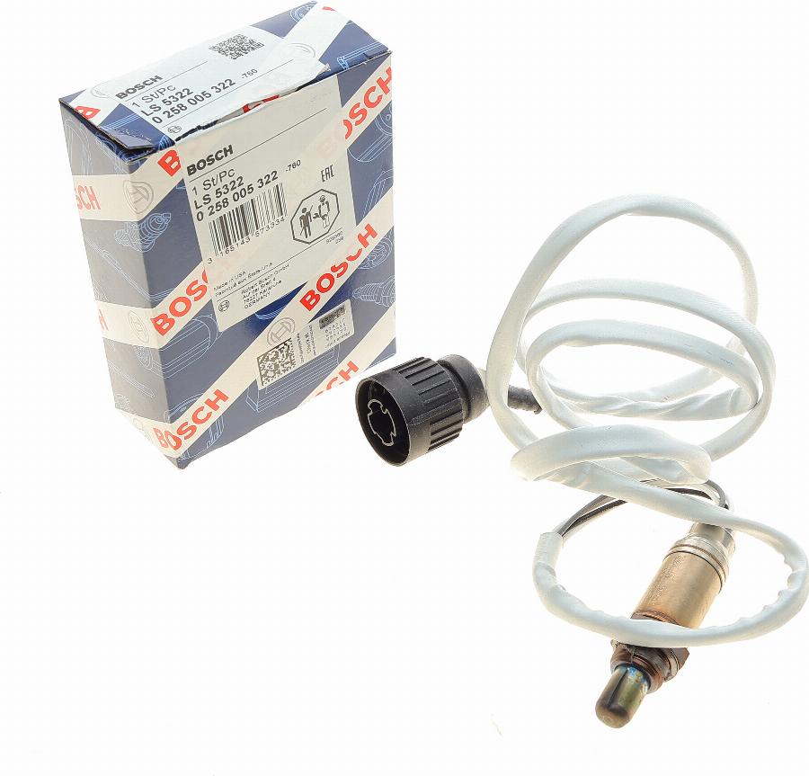 BOSCH 0 258 005 322 - Lambdasonde alexcarstop-ersatzteile.com