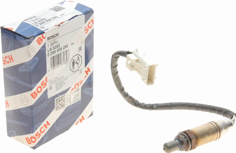 BOSCH 0 258 005 292 - Lambdasonde alexcarstop-ersatzteile.com