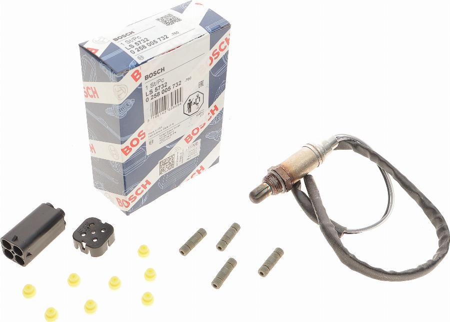 BOSCH 0 258 005 732 - Lambdasonde alexcarstop-ersatzteile.com