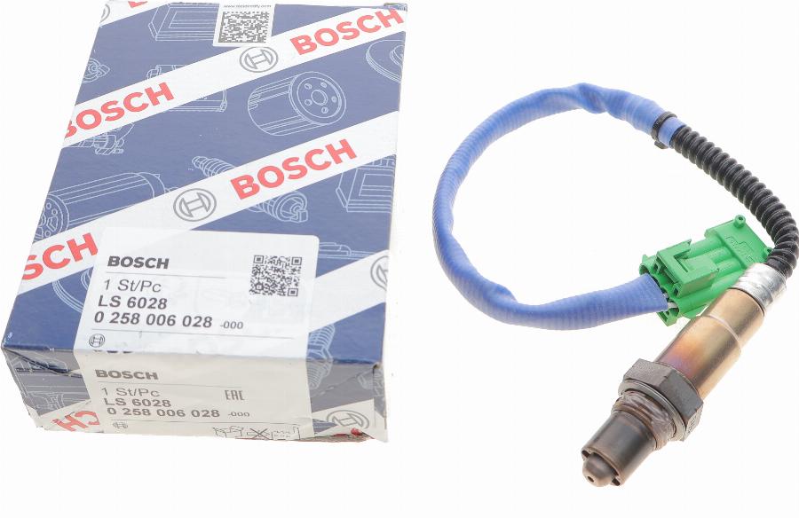 BOSCH 0 258 006 028 - Lambdasonde alexcarstop-ersatzteile.com