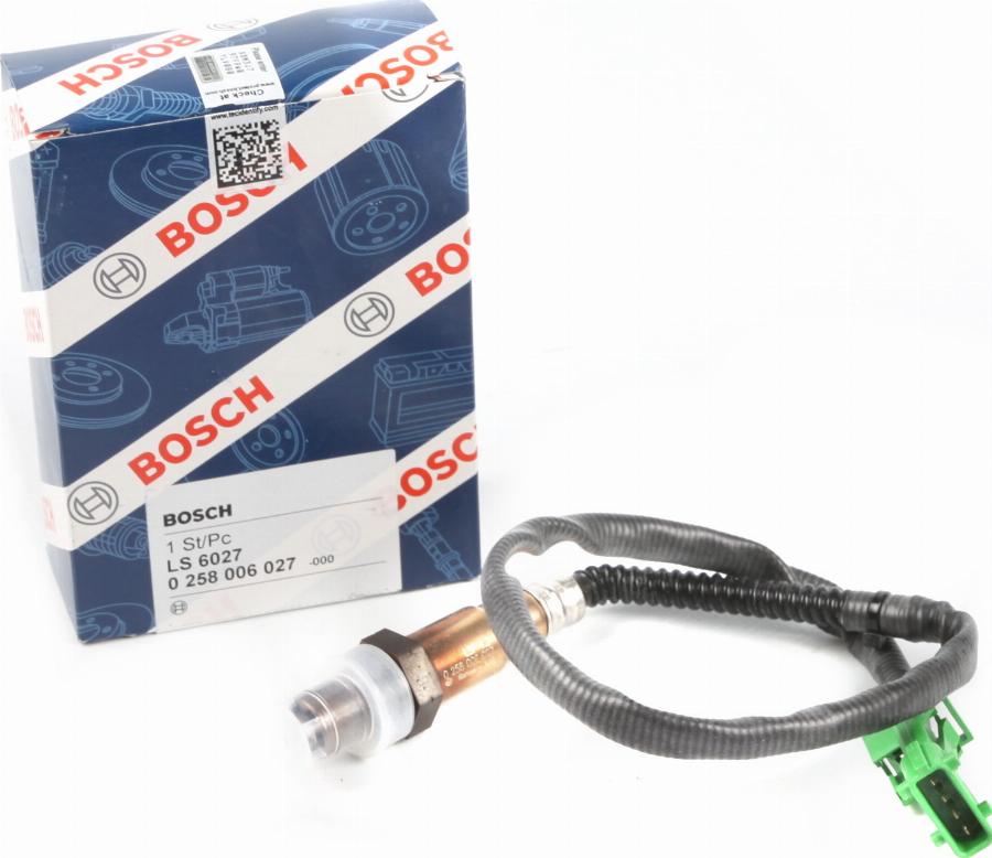 BOSCH 0 258 006 027 - Lambdasonde alexcarstop-ersatzteile.com