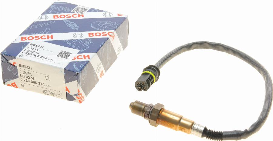 BOSCH 0 258 006 274 - Lambdasonde alexcarstop-ersatzteile.com