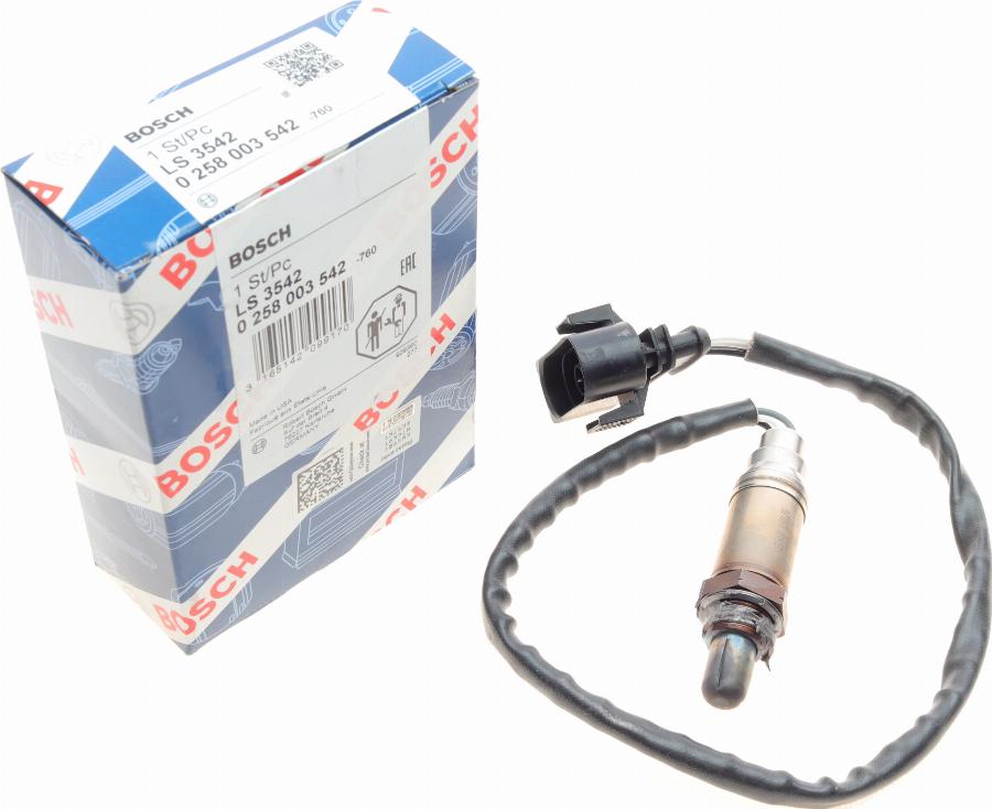 BOSCH 0 258 003 542 - Lambdasonde alexcarstop-ersatzteile.com