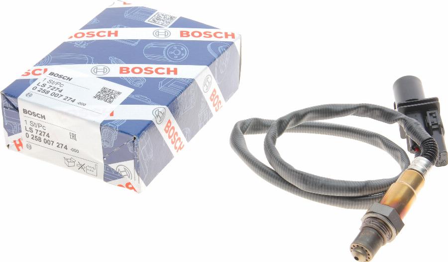 BOSCH 0 258 007 274 - Lambdasonde alexcarstop-ersatzteile.com