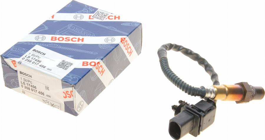 BOSCH 0 258 017 456 - Lambdasonde alexcarstop-ersatzteile.com