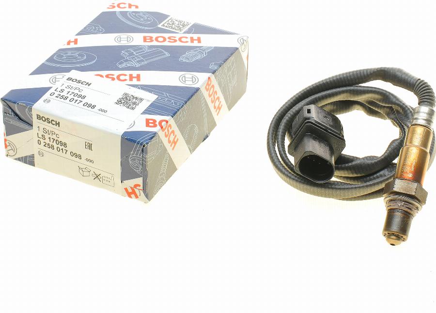 BOSCH 0 258 017 098 - Lambdasonde alexcarstop-ersatzteile.com