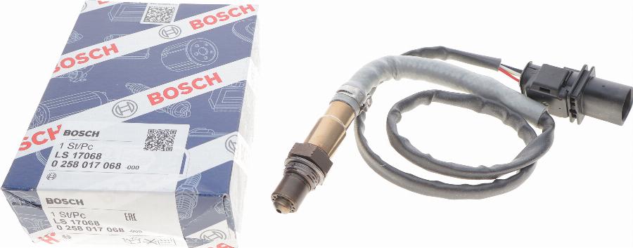 BOSCH 0 258 017 068 - Lambdasonde alexcarstop-ersatzteile.com