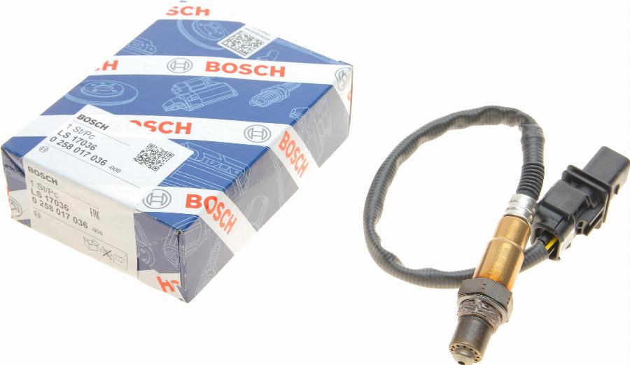 BOSCH 0 258 017 036 - Lambdasonde alexcarstop-ersatzteile.com