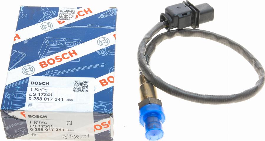 BOSCH 0 258 017 341 - Lambdasonde alexcarstop-ersatzteile.com