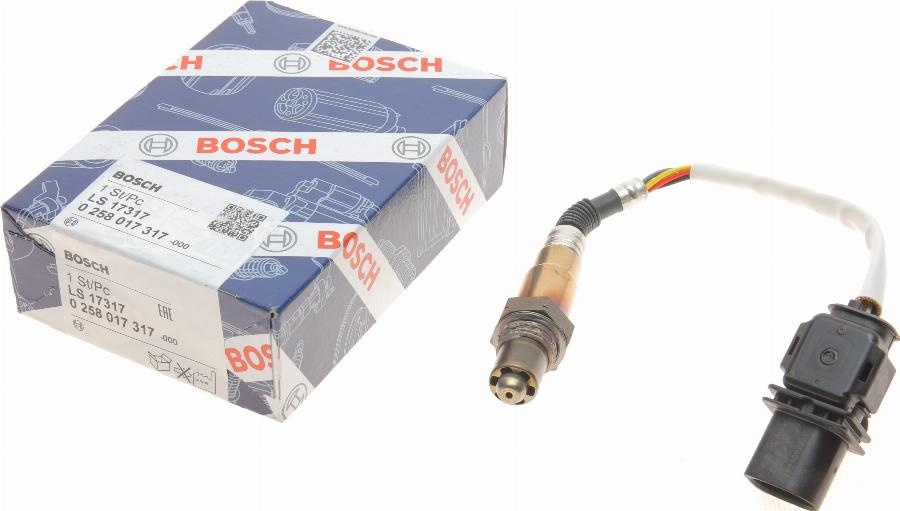 BOSCH 0 258 017 317 - Lambdasonde alexcarstop-ersatzteile.com