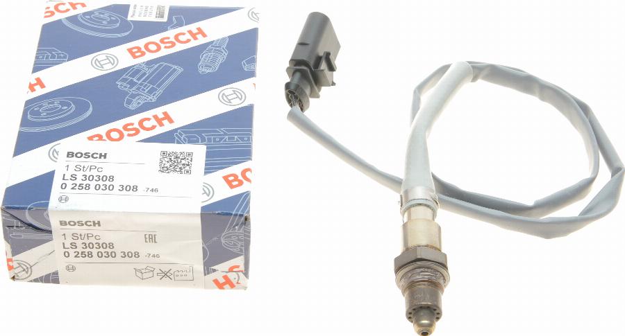 BOSCH 0 258 030 308 - Lambdasonde alexcarstop-ersatzteile.com