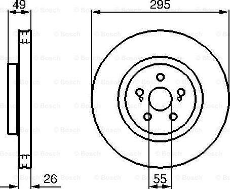 BOSCH 0 204 173 009 - Bremsscheibe alexcarstop-ersatzteile.com