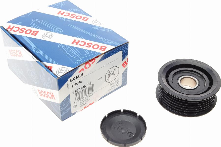 BOSCH 1 987 945 812 - Umlenk / Führungsrolle, Keilrippenriemen alexcarstop-ersatzteile.com