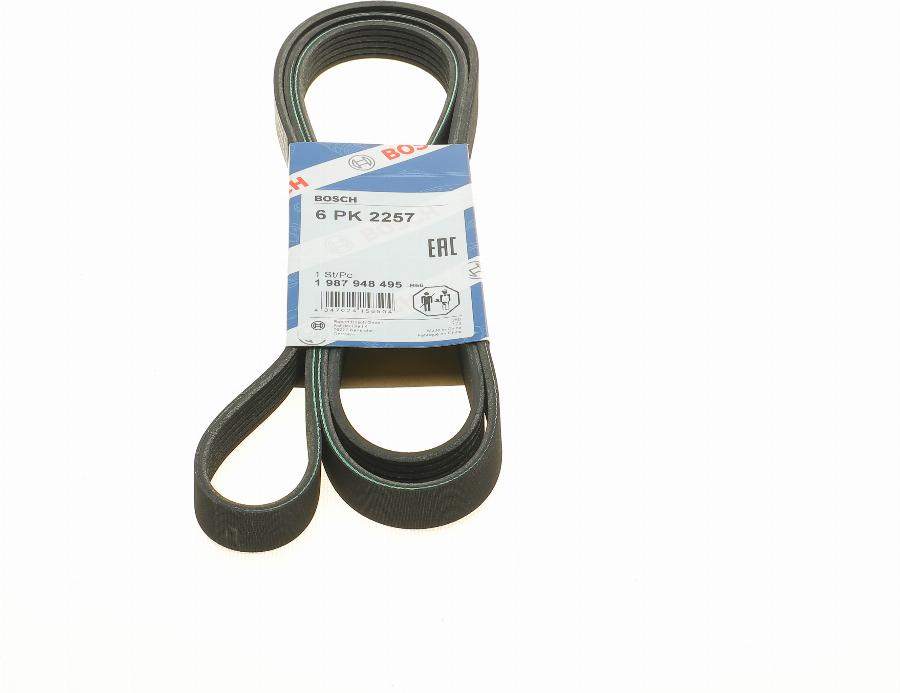 BOSCH 1 987 948 495 - Keilrippenriemen alexcarstop-ersatzteile.com