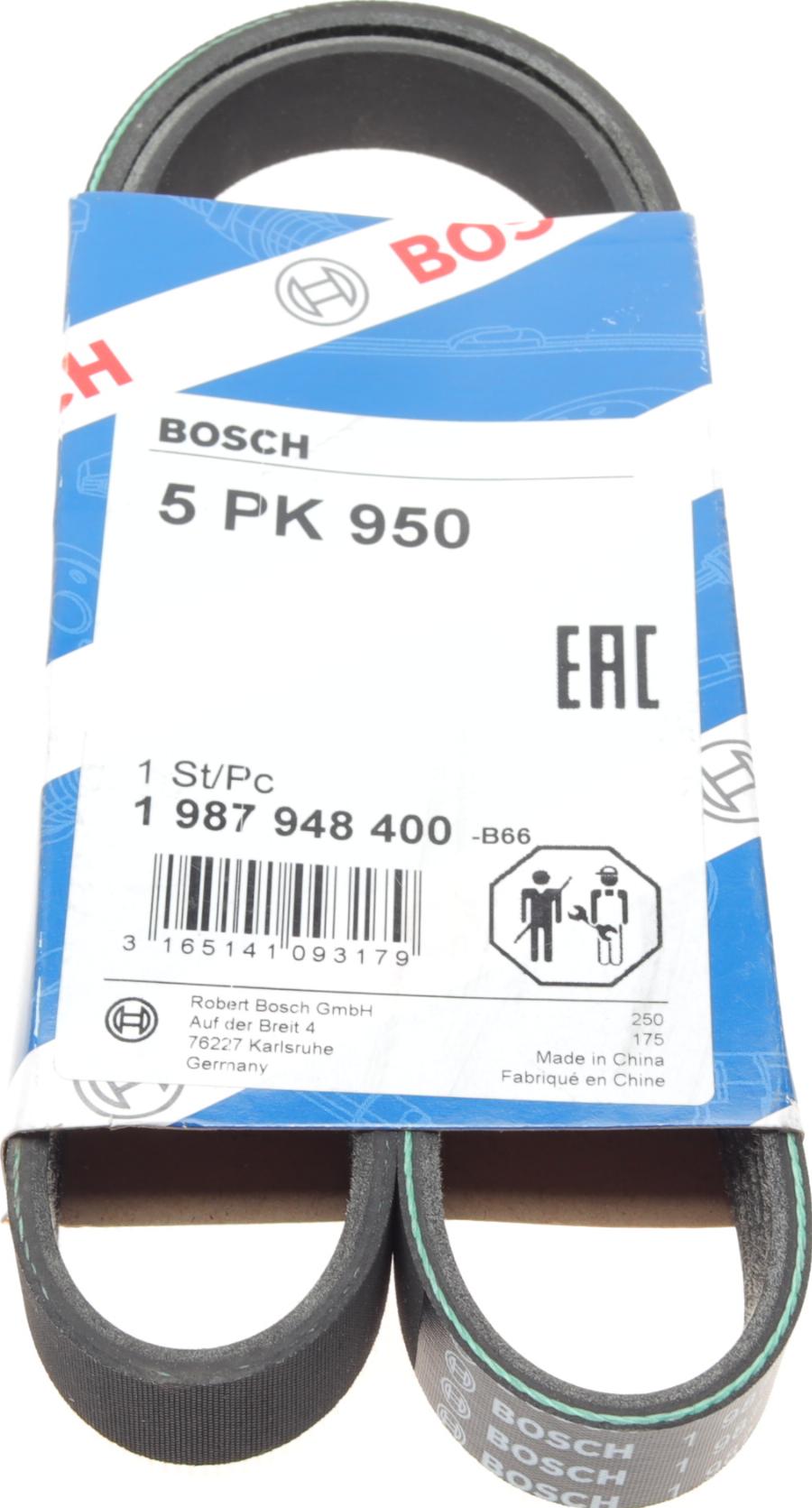 BOSCH 1 987 948 400 - Keilrippenriemen alexcarstop-ersatzteile.com