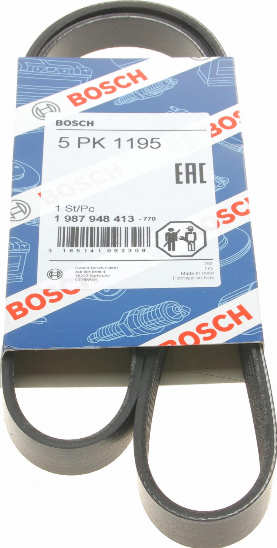 BOSCH 1 987 948 413 - Keilrippenriemen alexcarstop-ersatzteile.com