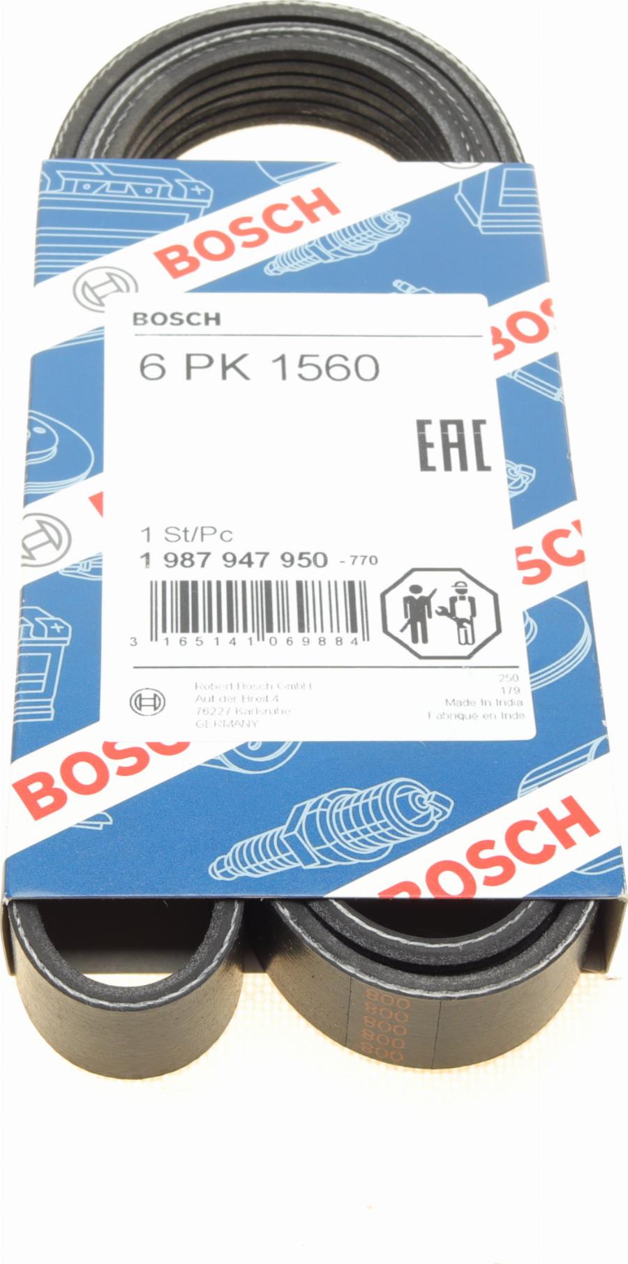 BOSCH 1 987 947 950 - Keilrippenriemen alexcarstop-ersatzteile.com