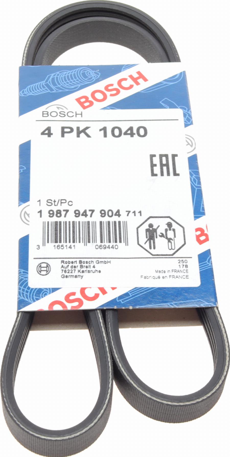 BOSCH 1 987 947 904 - Keilrippenriemen alexcarstop-ersatzteile.com