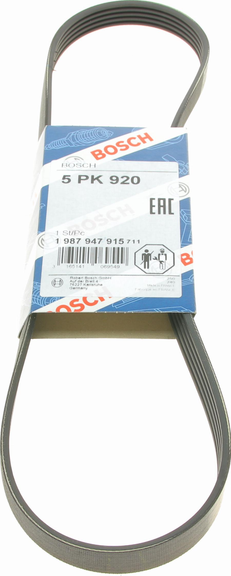 BOSCH 1 987 947 915 - Keilrippenriemen alexcarstop-ersatzteile.com