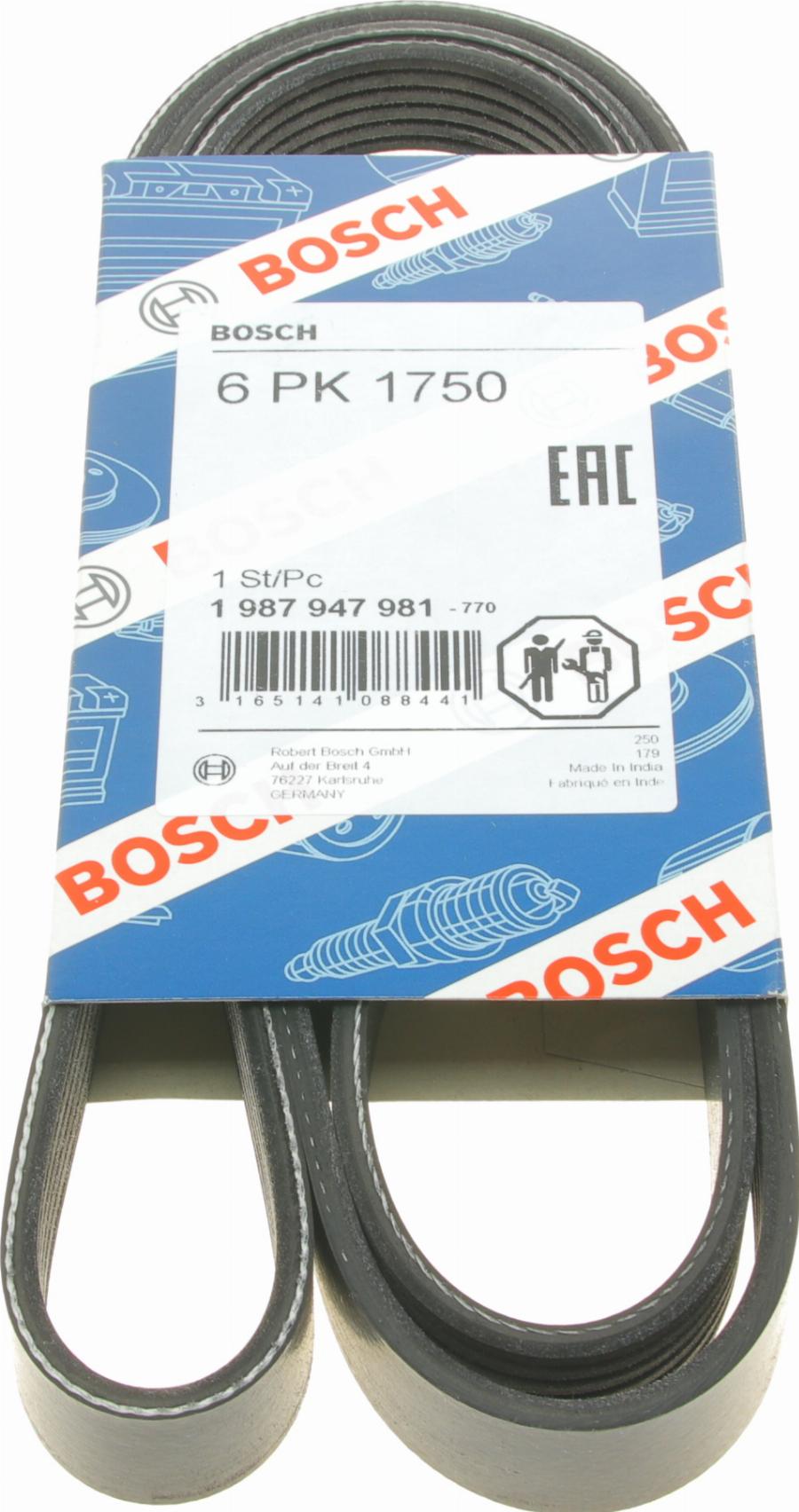 BOSCH 1 987 947 981 - Keilrippenriemen alexcarstop-ersatzteile.com