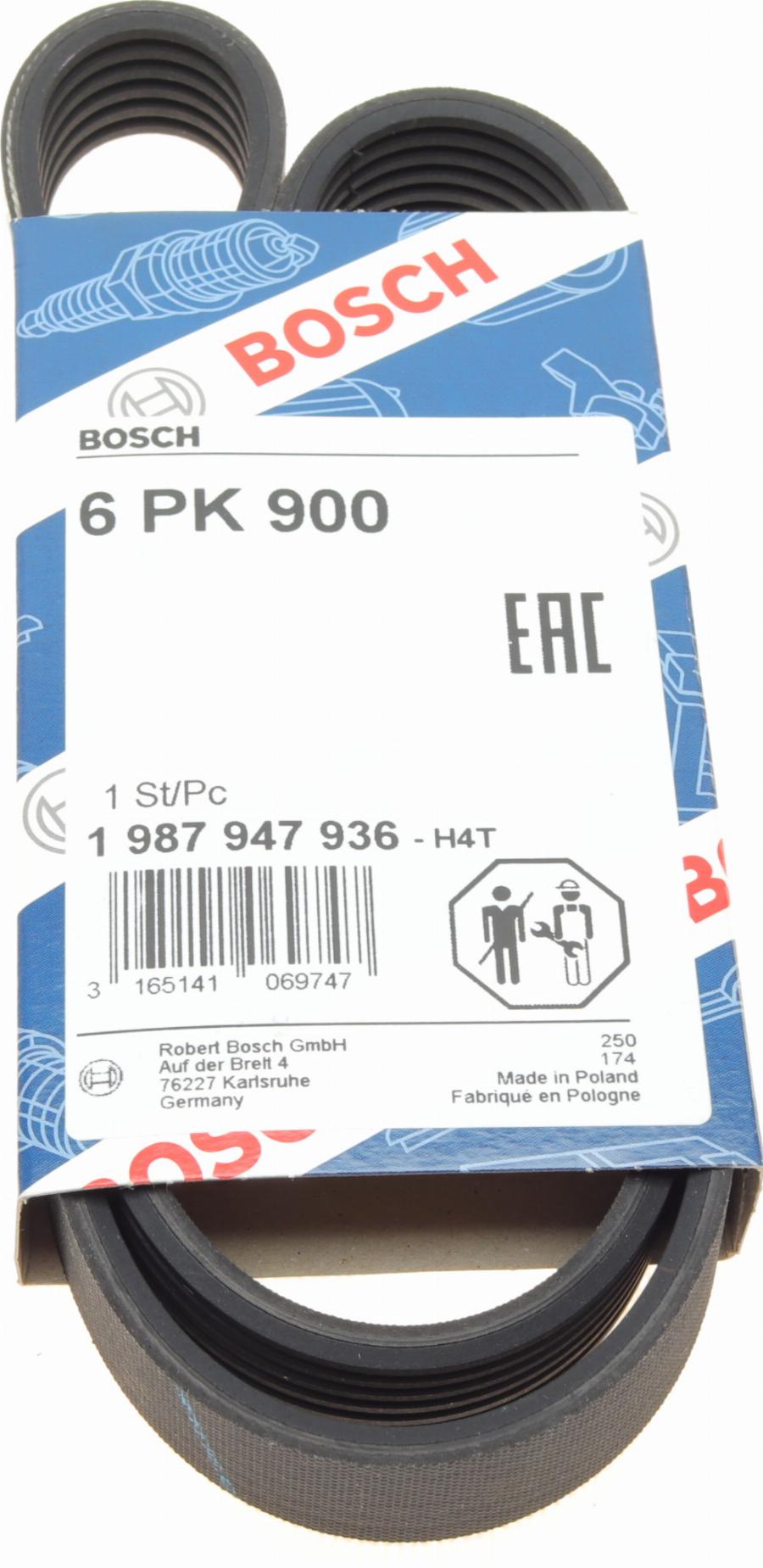 BOSCH 1 987 947 936 - Keilrippenriemen alexcarstop-ersatzteile.com