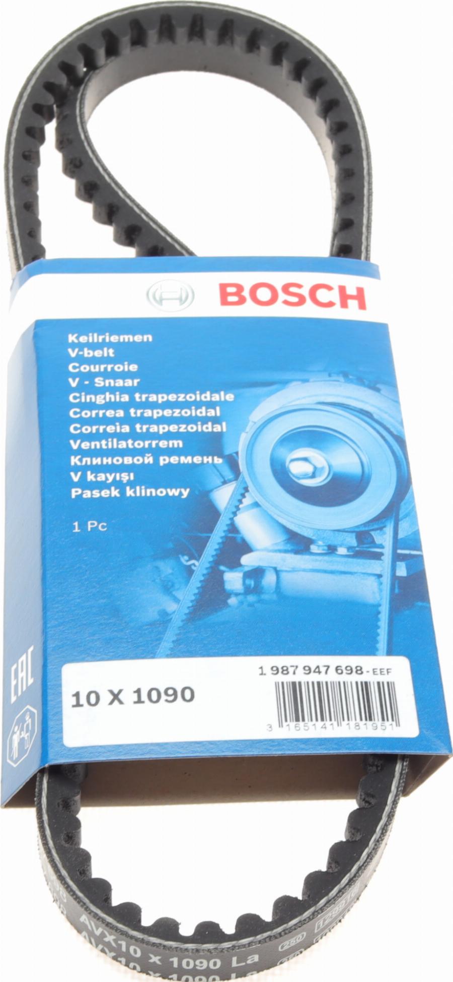 BOSCH 1 987 947 698 - Keilriemen alexcarstop-ersatzteile.com