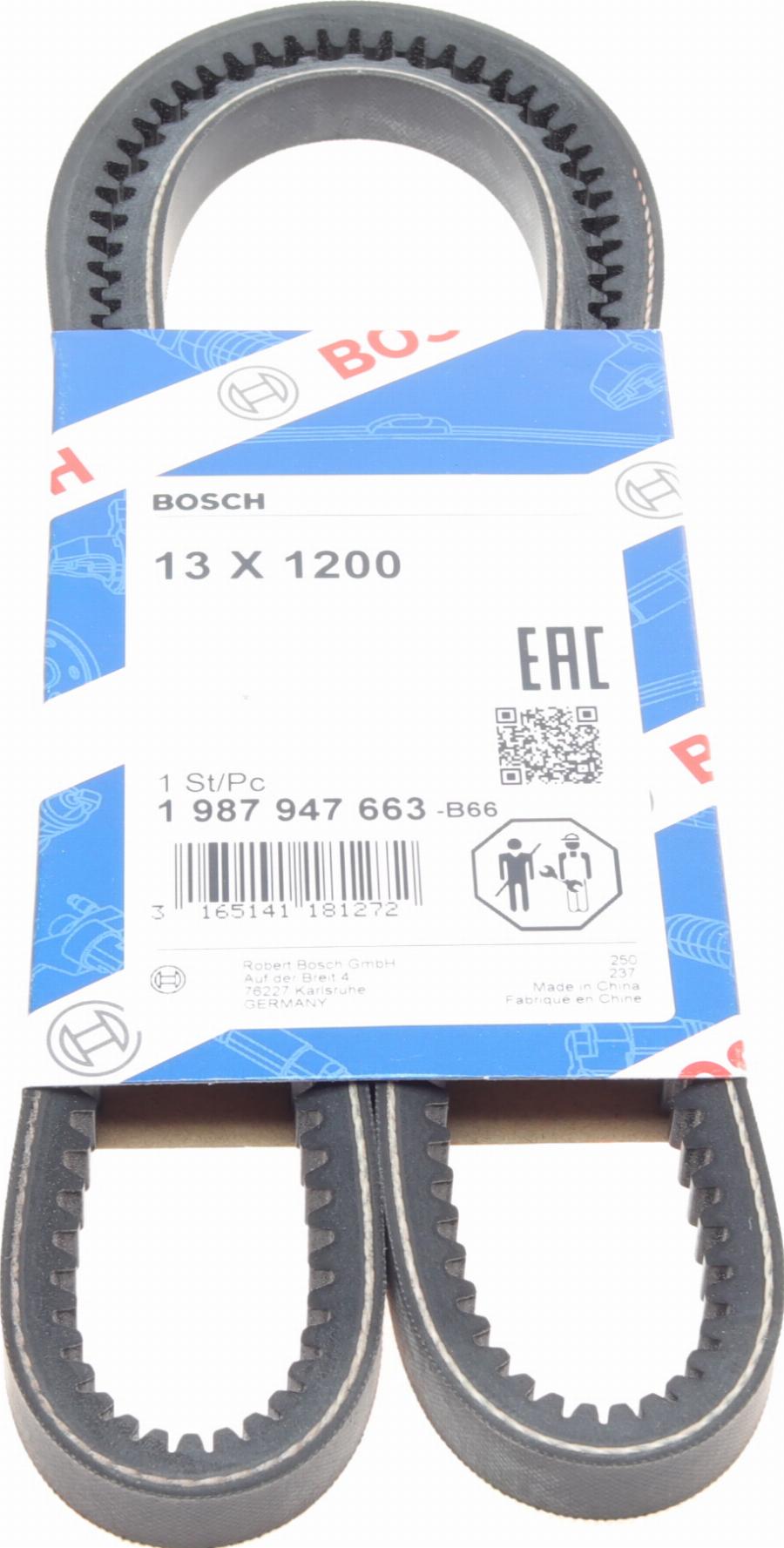 BOSCH 1 987 947 663 - Keilriemen alexcarstop-ersatzteile.com