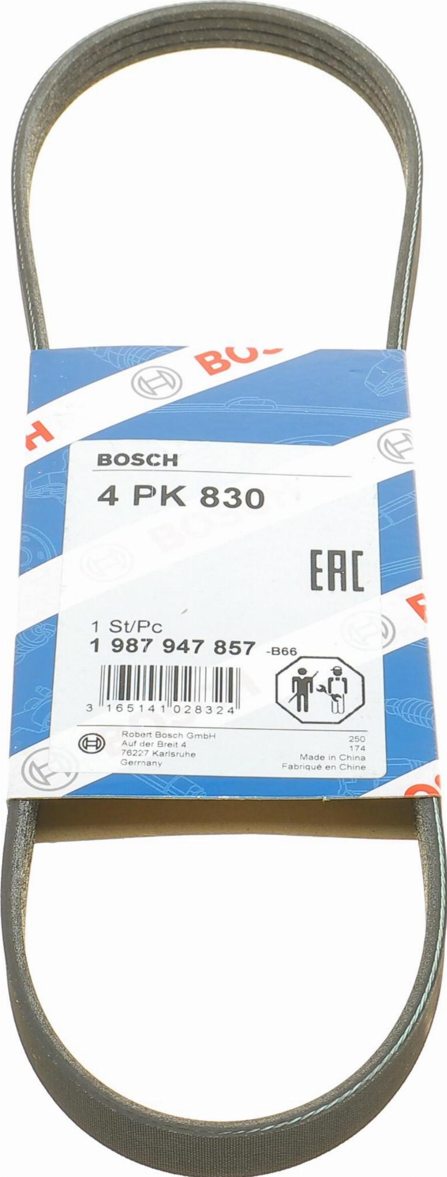 BOSCH 1 987 947 857 - Keilrippenriemen alexcarstop-ersatzteile.com