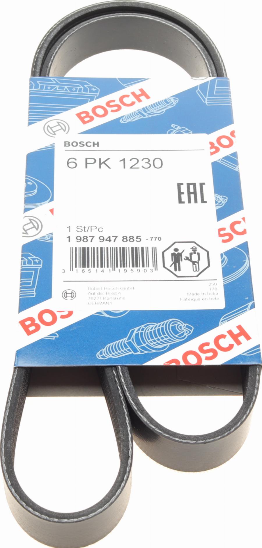 BOSCH 1 987 947 885 - Keilrippenriemen alexcarstop-ersatzteile.com