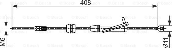 BOSCH 1 987 482 421 - Seilzug, Feststellbremse alexcarstop-ersatzteile.com