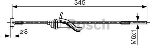 BOSCH 1 987 482 059 - Seilzug, Feststellbremse alexcarstop-ersatzteile.com