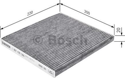 BOSCH 1 987 435 566 - Filter, Innenraumluft alexcarstop-ersatzteile.com