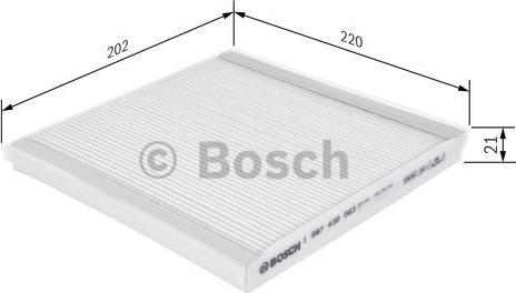 BOSCH 1 987 432 063 - Filter, Innenraumluft alexcarstop-ersatzteile.com