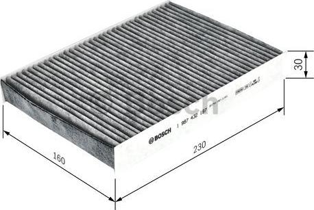 BOSCH 1 987 432 197 - Filter, Innenraumluft alexcarstop-ersatzteile.com