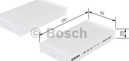 BOSCH 1 987 432 167 - Filter, Innenraumluft alexcarstop-ersatzteile.com