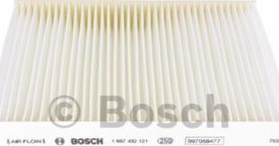 BOSCH 1 987 432 121 - Filter, Innenraumluft alexcarstop-ersatzteile.com