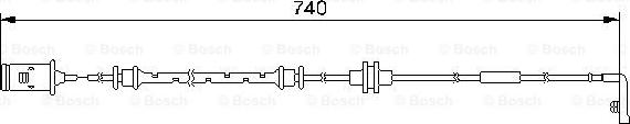 BOSCH 1 987 474 973 - Warnkontakt, Bremsbelagverschleiß alexcarstop-ersatzteile.com