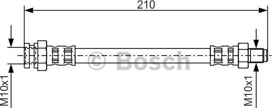 BOSCH 1 987 476 502 - Bremsschlauch alexcarstop-ersatzteile.com