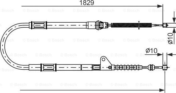 BOSCH 1 987 477 545 - Seilzug, Feststellbremse alexcarstop-ersatzteile.com