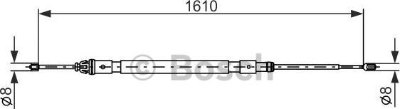 BOSCH 1 987 477 238 - Seilzug, Feststellbremse alexcarstop-ersatzteile.com