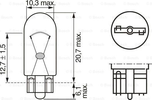 BOSCH 1 987 301 052 - Glühlampe, Blinkleuchte alexcarstop-ersatzteile.com