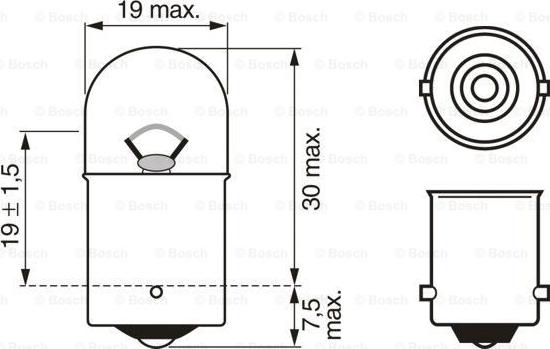 BOSCH 1 987 302 203 - Glühlampe, Blinkleuchte alexcarstop-ersatzteile.com