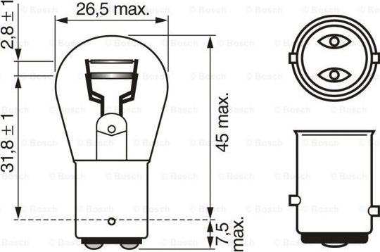 BOSCH 1 987 302 867 - Glühlampe, Blinkleuchte alexcarstop-ersatzteile.com