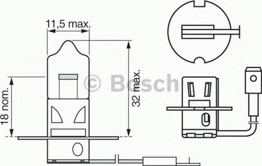 BOSCH 1987302033 - Glühlampe, Nebelscheinwerfer alexcarstop-ersatzteile.com