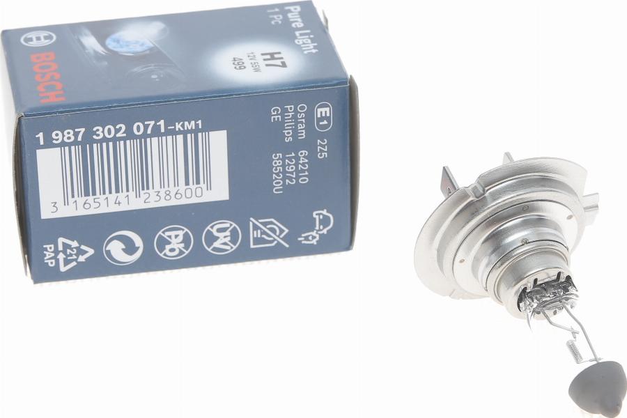 BOSCH 1 987 302 071 - Glühlampe, Fernscheinwerfer alexcarstop-ersatzteile.com