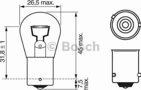 BOSCH 1 987 302 502 - Glühlampe, Bremsleuchte alexcarstop-ersatzteile.com